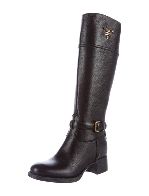 prada leather riding boots